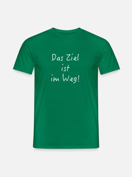 Das Ziel ist im Weg! - Männer T-Shirt - Kelly Green