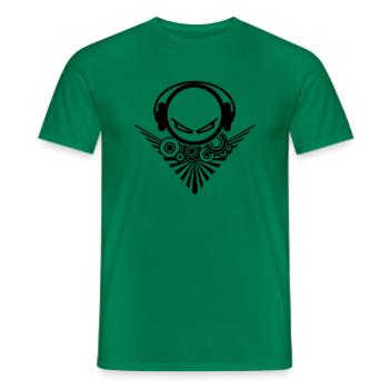 La tête DJ - T-shirt homme - vert - Devant - AI Model Male 178 dark (178cm)