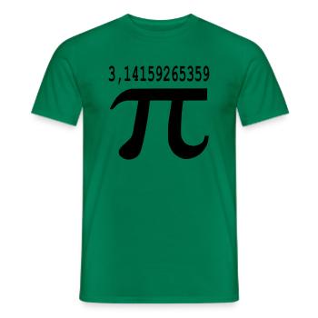 pi - T-shirt homme - vert - Devant - AI Model Male 178 dark (178cm)