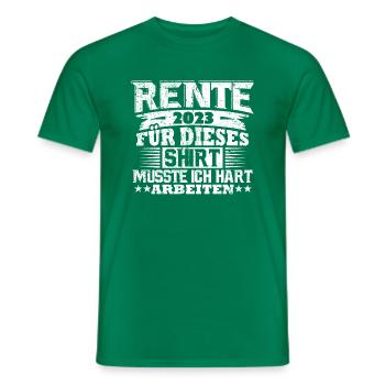 Rente 2023 - Männer T-Shirt - Kelly Green - Vorne - AI Model Male 178 dark (178cm)