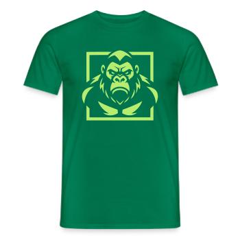 Gorille - T-shirt homme - vert - Devant - AI Model Male 178 dark (178cm)