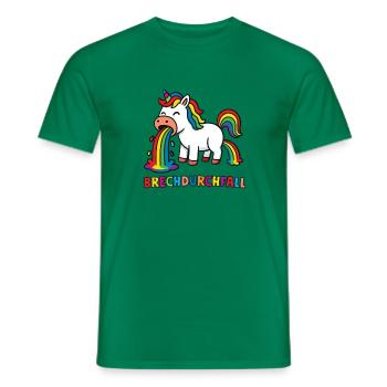Brechdurchfall - Männer T-Shirt - Kelly Green - Vorne - AI Model Male 178 dark (178cm)