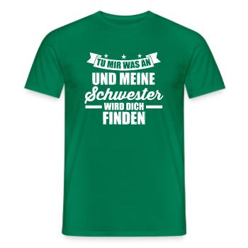 Bruder Schwester Schwestern Geschenk - Männer T-Shirt - Kelly Green - Vorne - AI Model Male 178 dark (178cm)
