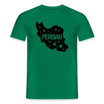 persian_ko1 - Männer T-Shirt - Kelly Green - Vorne - AI Model Male 178 dark (178cm)