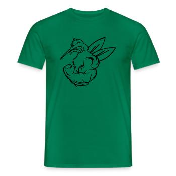 starke_muecke_mosquito_01 - Men's T-Shirt - kelly green - Front - AI Model Male 178 dark (178cm)