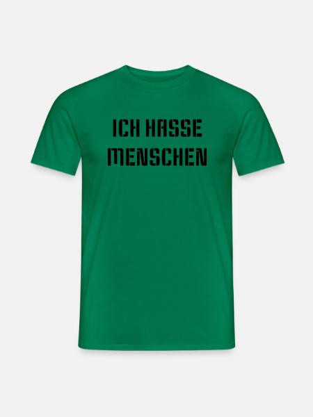 Ich hasse Menschen - Männer T-Shirt - Kelly Green