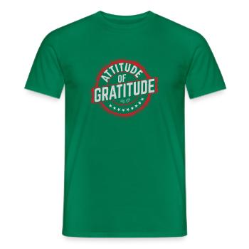 Culture Zen Positif Attitude de Gratitude - T-shirt homme - vert - Devant - AI Model Male 178 dark (178cm)