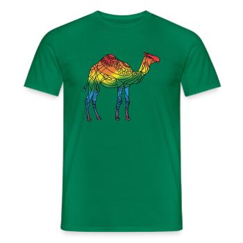 Chameau - T-shirt homme - vert - Devant - AI Model Male 178 dark (178cm)