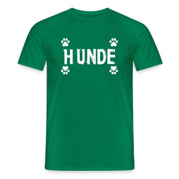 Hund Dog - Männer T-Shirt - Kelly Green - Vorne - AI Model Male 178 dark (178cm)