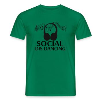 Dancing Dance Music - Men's T-Shirt - kelly green - Front - AI Model Male 178 dark (178cm)