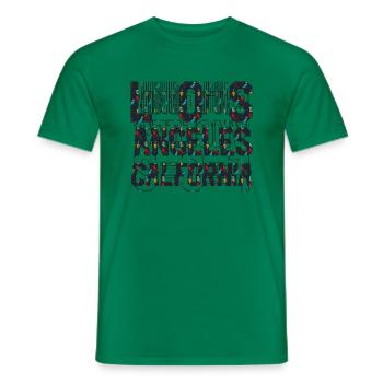 La usa plage été océan vagues de la mer californie - T-shirt homme - vert - Devant - AI Model Male 178 dark (178cm)