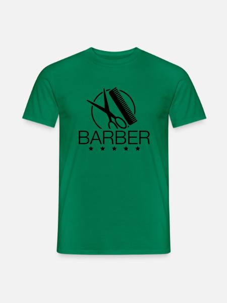 barber__logo_pa1 - Männer T-Shirt - Kelly Green