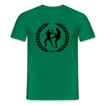 fighter design - Männer T-Shirt - Kelly Green - Vorne - AI Model Male 178 dark (178cm)