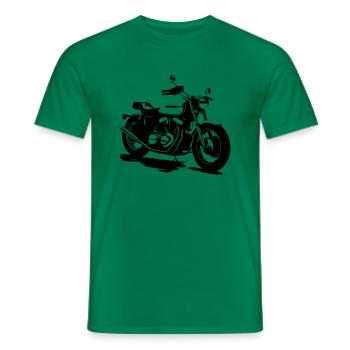 CLASSIC MOTORCYCLE - Men's T-Shirt - kelly green - Front - AI Model Male 178 dark (178cm)