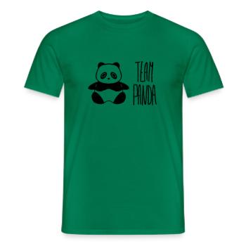 logo team panda blanc1 - T-shirt homme - vert - Devant - AI Model Male 178 dark (178cm)