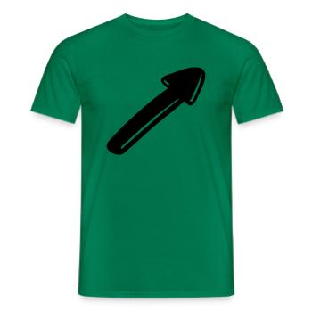 Arrow Symbol 06 Artboard 6 - Men's T-Shirt - kelly green - Front - AI Model Male 178 dark (178cm)