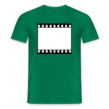 35mm Film Frame - Men's T-Shirt - kelly green - Front - AI Model Male 178 dark (178cm)