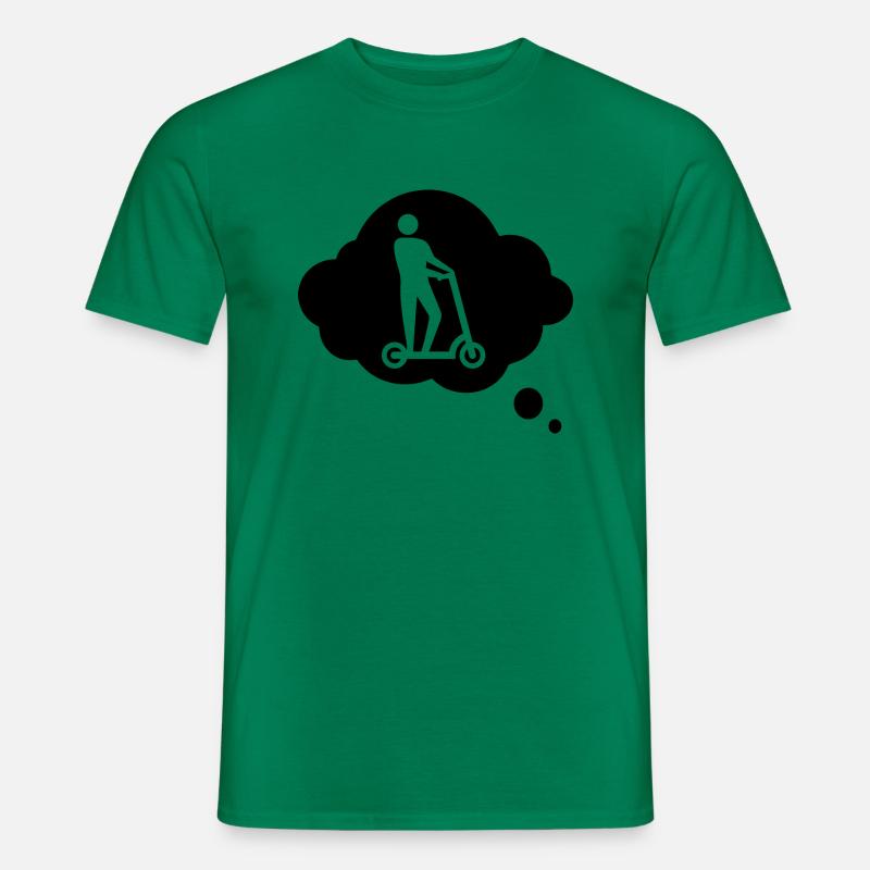 E-Scooter E-Roller Scooter - Männer T-Shirt - Kelly Green