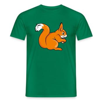 Squirrel - Men's T-Shirt - kelly green - Front - AI Model Male 178 dark (178cm)