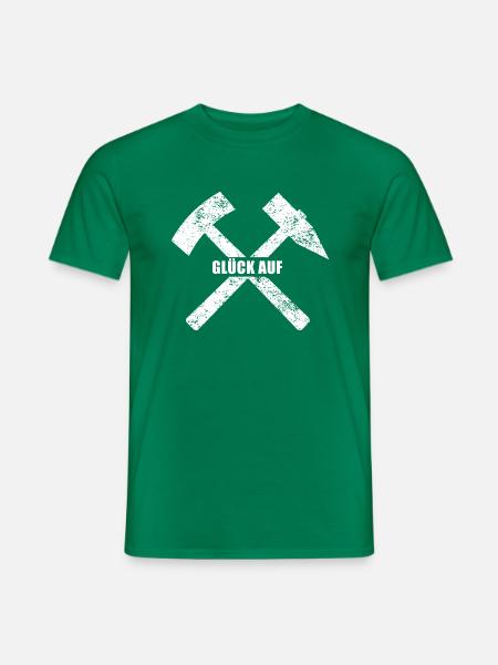 GLÜCK AUF - Männer T-Shirt - Kelly Green
