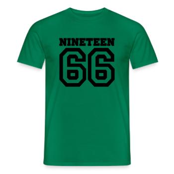 1966 - Männer T-Shirt - Kelly Green - Vorne - AI Model Male 178 dark (178cm)