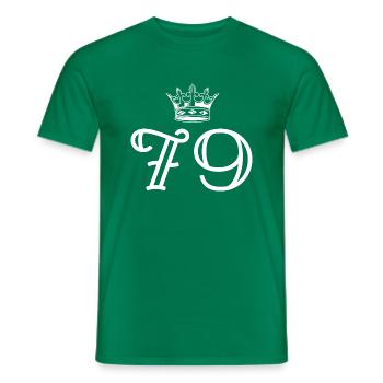 79 Zahl Krone - Männer T-Shirt - Kelly Green - Vorne - AI Model Male 178 dark (178cm)