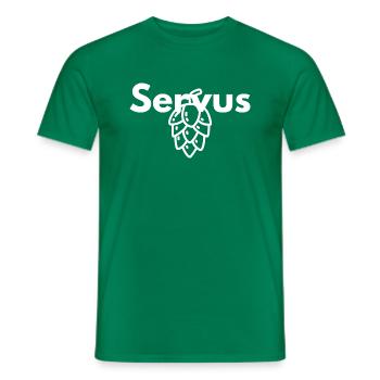 Servus - Männer T-Shirt - Kelly Green - Vorne - AI Model Male 178 dark (178cm)