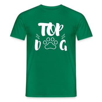 TOP DOG - Men's T-Shirt - kelly green - Front - AI Model Male 178 dark (178cm)