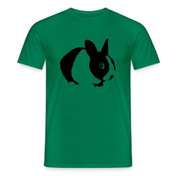Cute Bunny Rabbit 01 - Männer T-Shirt - Kelly Green - Vorne - AI Model Male 178 dark (178cm)