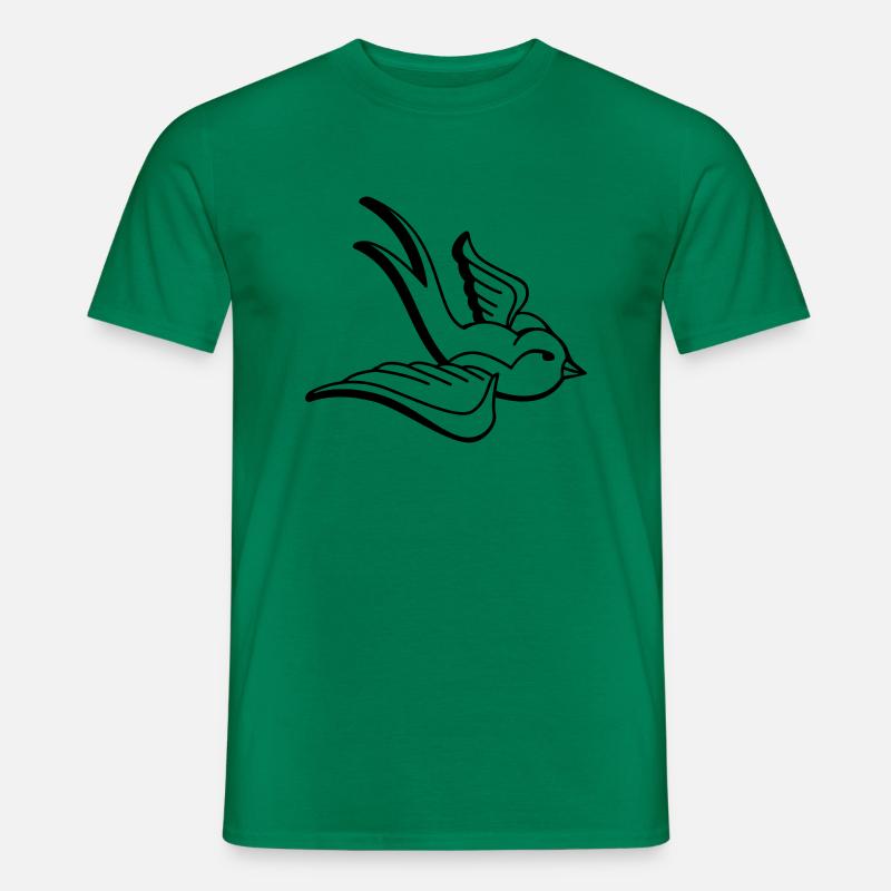 Schwalbe Vogel - Männer T-Shirt - Kelly Green
