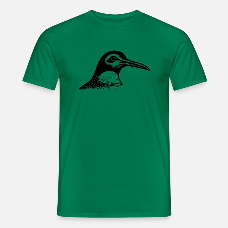 Penguin head - Men's T-Shirt - kelly green