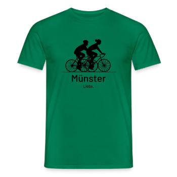 Münster. Liebs. - Männer T-Shirt - Kelly Green - Vorne - AI Model Male 178 dark (178cm)