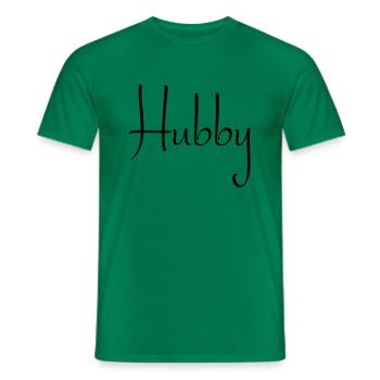 HUBBY - Men's T-Shirt - kelly green - Front - AI Model Male 178 dark (178cm)