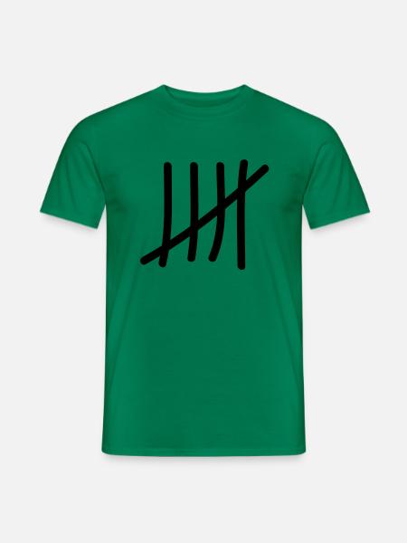 tage_zaehlen_5 - Men's T-Shirt - kelly green