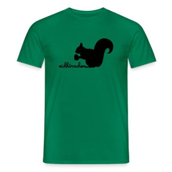 Eichhörnchen mit Eichel - Männer T-Shirt - Kelly Green - Vorne - AI Model Male 178 dark (178cm)