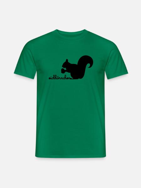 Eichhörnchen mit Eichel - Männer T-Shirt - Kelly Green