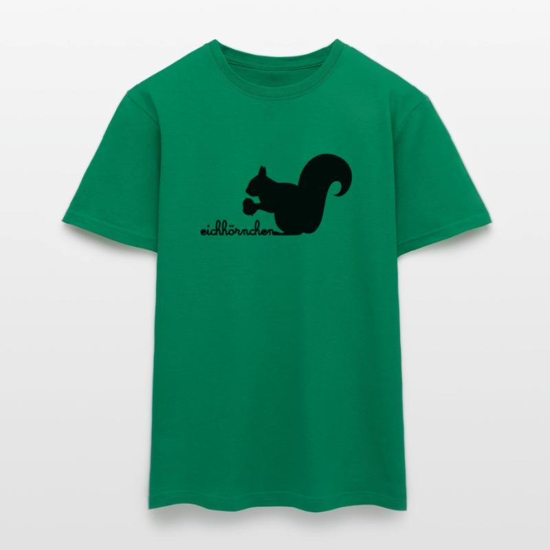 Eichhörnchen mit Eichel Männer T-Shirt