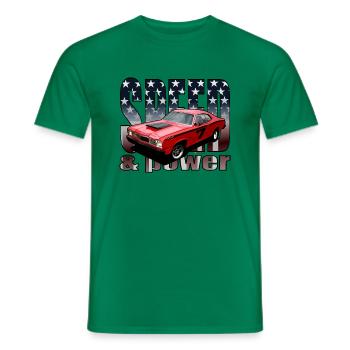 MuskelCar - Männer T-Shirt - Kelly Green - Vorne - AI Model Male 178 dark (178cm)