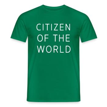 Citizen of the World Citoyen Voyage Cadeau - T-shirt homme - vert - Devant - AI Model Male 178 dark (178cm)