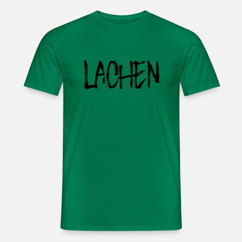 Lachen - Männer T-Shirt - Kelly Green