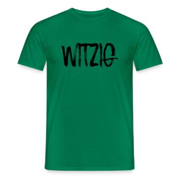 Witzig - Männer T-Shirt - Kelly Green - Vorne - AI Model Male 178 dark (178cm)