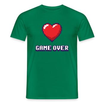 Game Over violet 2 - T-shirt homme - vert - Devant - AI Model Male 178 dark (178cm)