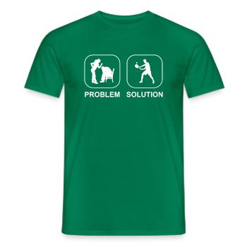 Tennisspieler Tennisliebhaber Tennis Tennisverein - Männer T-Shirt - Kelly Green - Vorne - AI Model Male 178 dark (178cm)