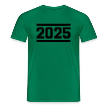 2025 - Männer T-Shirt - Kelly Green - Vorne - AI Model Male 178 dark (178cm)