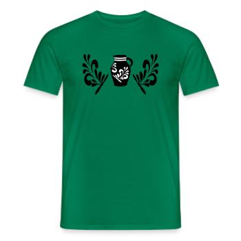 Dans Bembel WeTrust Frankfurt Shirt Designs #Bembel - T-shirt homme - vert - Devant - AI Model Male 178 dark (178cm)