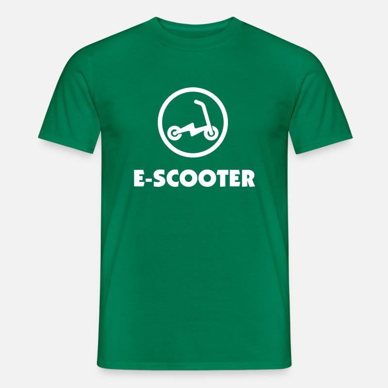 E-Scooter E-Roller Scooter - Männer T-Shirt - Kelly Green