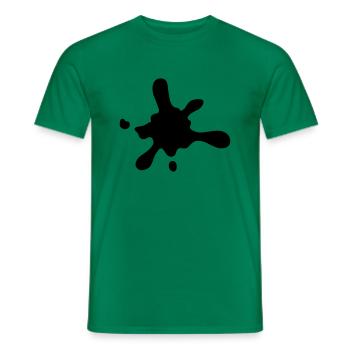 klecks_1 - Männer T-Shirt - Kelly Green - Vorne - AI Model Male 178 dark (178cm)