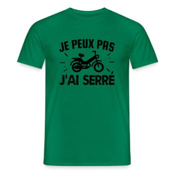 je peux pas j'ai serré - T-shirt homme - vert - Devant - AI Model Male 178 dark (178cm)