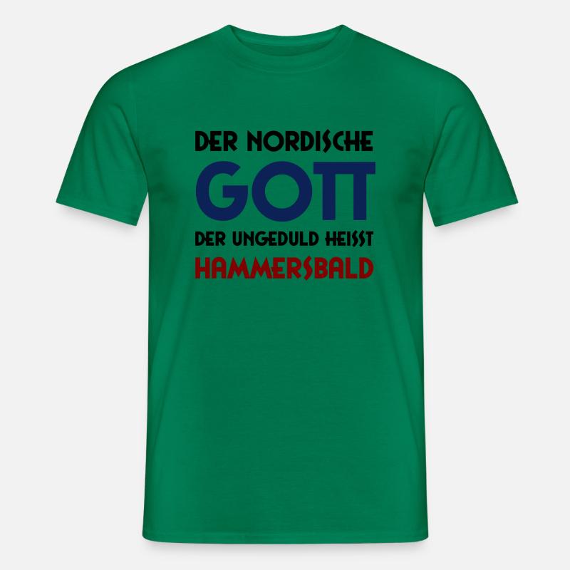 Gott der Ungeduld - Hammersbald - Männer T-Shirt - Kelly Green