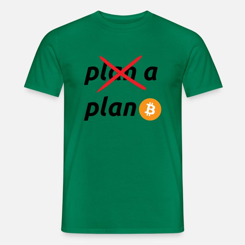 plan b bitcoin - Männer T-Shirt - Kelly Green